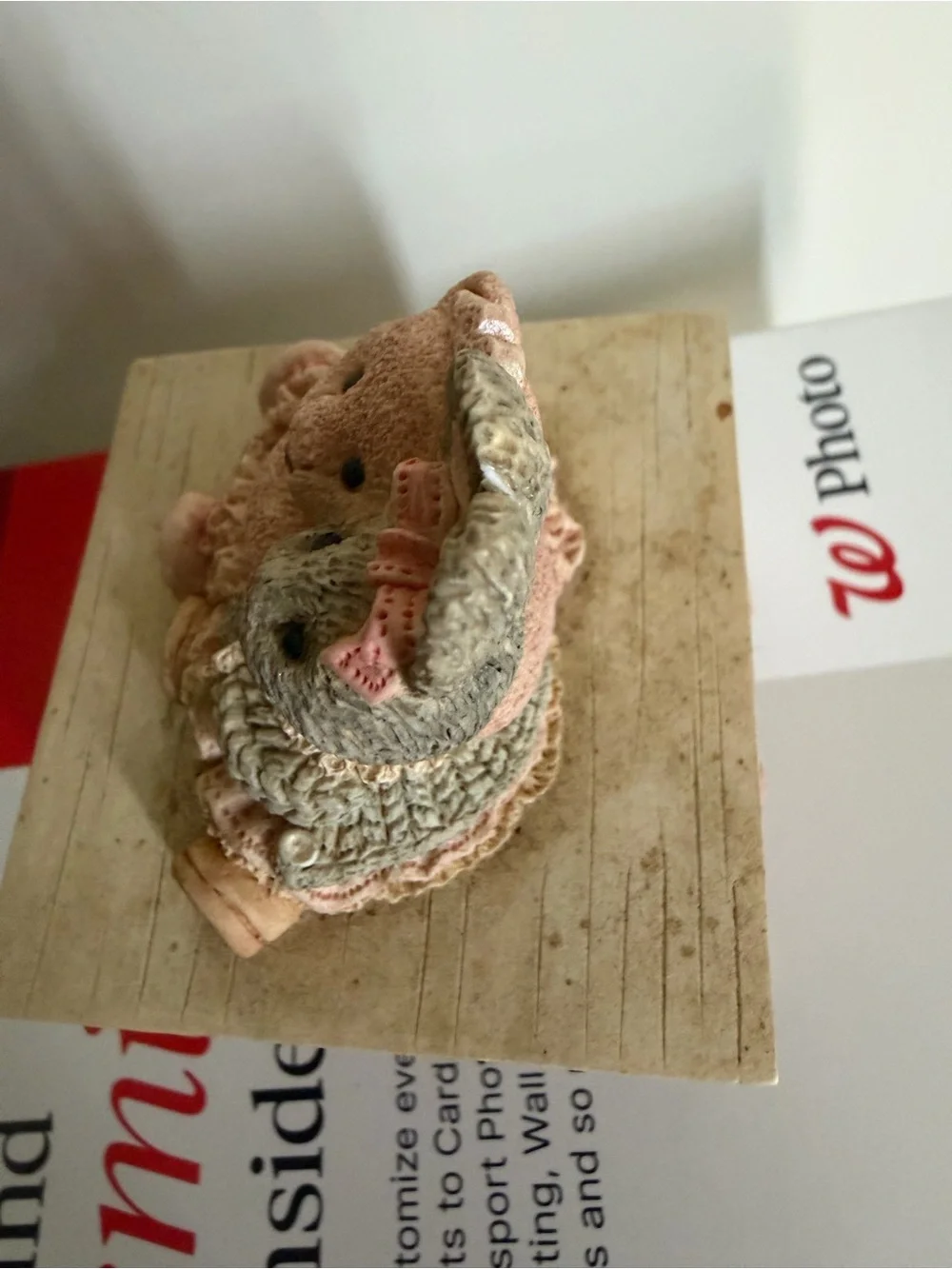 Vintage 1996 trinket Bunny and Bear Jewelry Box Decorative Keepsake balletcore